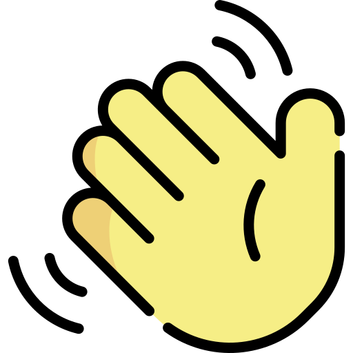 hand waving icon